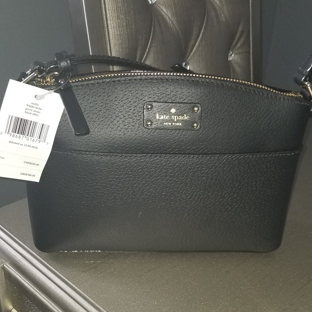 Kate Spade Black Leather Cross Body Bag - Picture 5 of 8